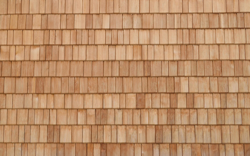 Wood shake roofing